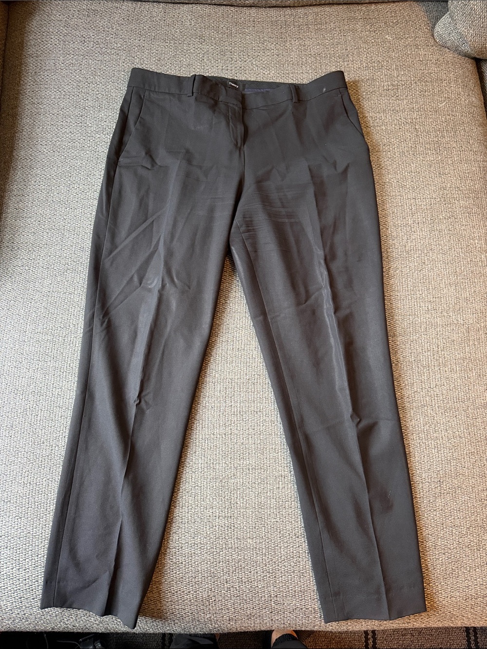 Theory Women's Straight Leg Dress Pants in Black